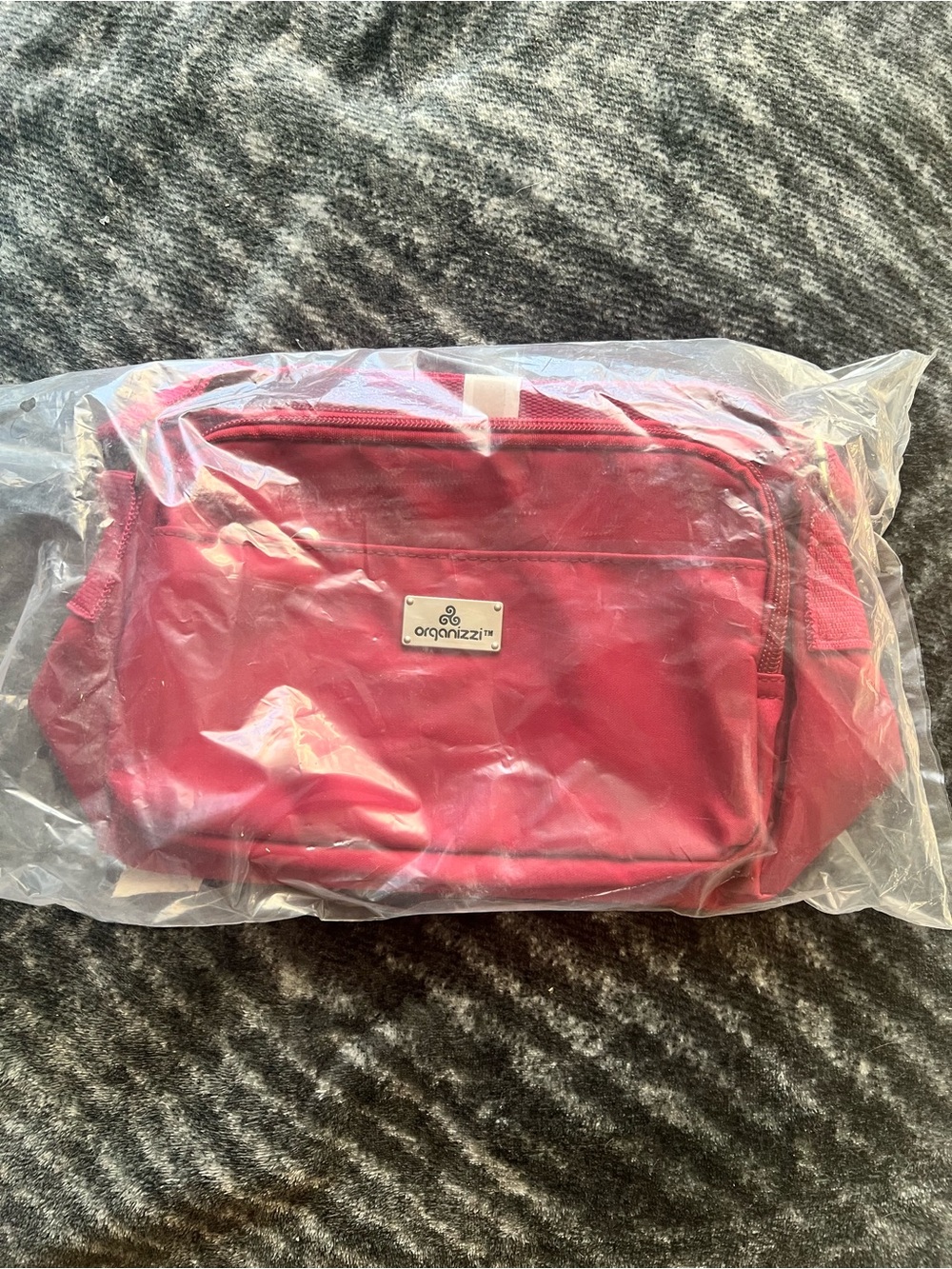 Pink Travel Waist Bag with Front Zip Pocket